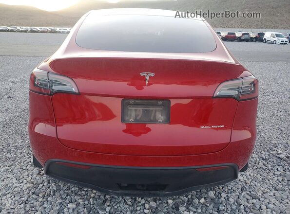5YJYGAEE5MF205278 2021 TESLA MODEL Красный Вид сзади