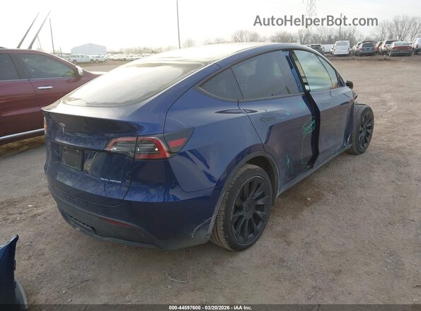 5YJYGAEE6MF212269 2021 TESLA MODEL Y Blue Հետևի աջ