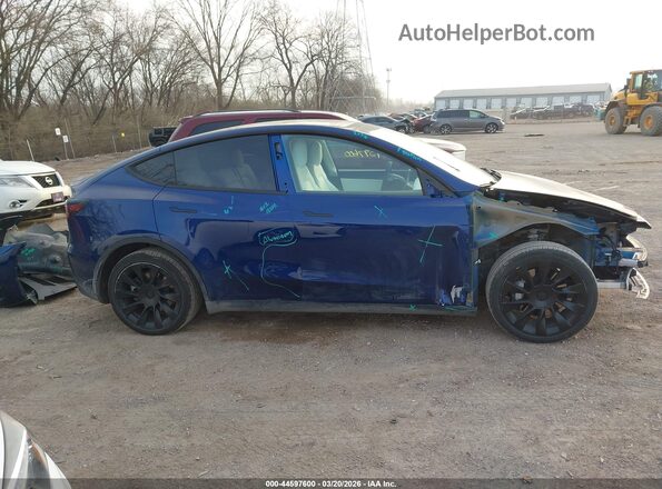 5YJYGAEE6MF212269 2021 TESLA MODEL Y Blue Սալոնի 360 աստիճան տեսք