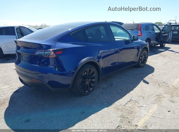 5YJYGAEE8MF297969 2021 TESLA MODEL Y Blue Հետևի աջ