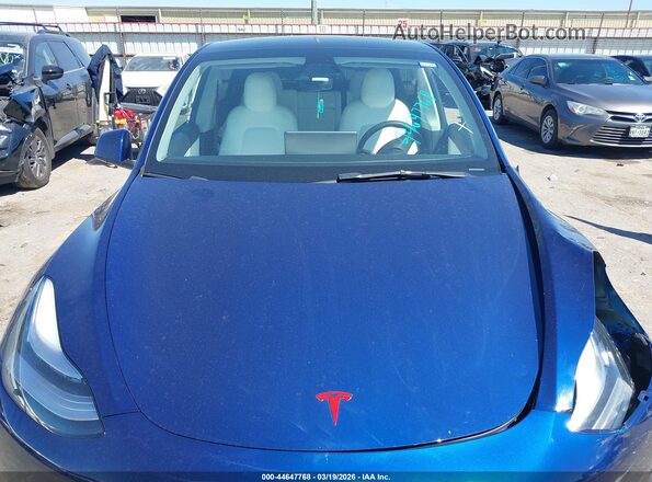 5YJYGAEE8MF297969 2021 TESLA MODEL Y Blue Հետևի տեսք