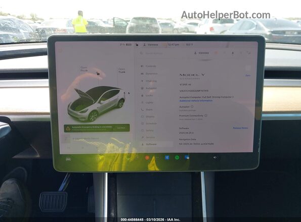 5YJYGDED2MF107415 2021 TESLA MODEL Y White 