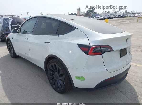 5YJYGDEE0MF068638 2021 TESLA MODEL Y Белый Задняя левая четверть