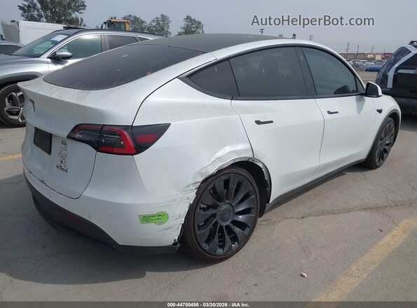 5YJYGDEE0MF068638 2021 TESLA MODEL Y Белый Задняя правая четверть