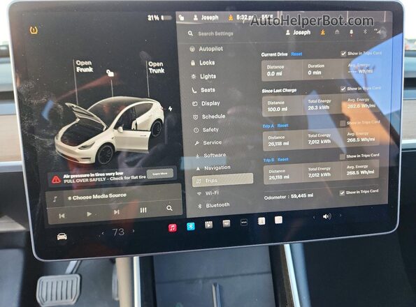 5YJYGDEE1MF077560 2021 TESLA MODEL White Սարքավորումների վահանակի տեսք