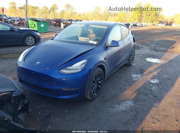 5YJYGDEE1MF092494 2021 TESLA MODEL Y Blue Vista tres cuartos delantera izquierda