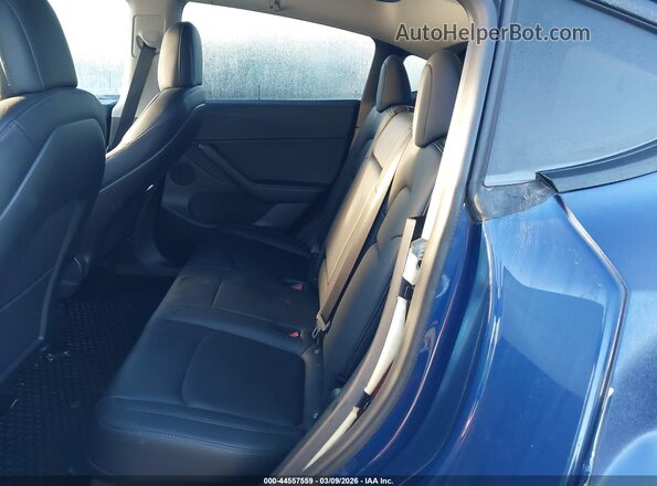 5YJYGDEE1MF092494 2021 TESLA MODEL Y Blue Vista de la etiqueta del VIN