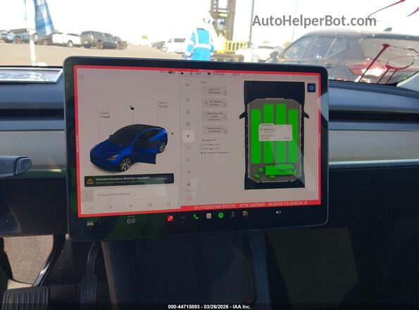5YJYGDEE1MF203710 2021 TESLA MODEL Y Blue 