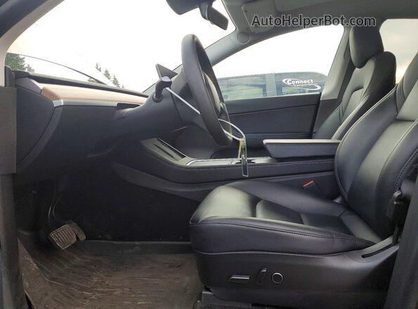 5YJYGDEE1MF213959 2021 TESLA MODEL Серый Вид салона спереди