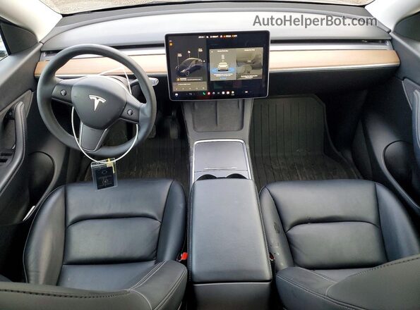 5YJYGDEE1MF213959 2021 TESLA MODEL Серый Вид панели приборов