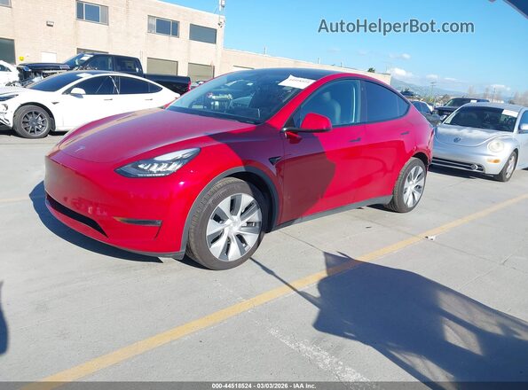 5YJYGDEE2MF070794 2021 TESLA MODEL Y Red Przód lewy