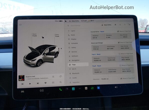 5YJYGDEE2MF183421 2021 TESLA MODEL Y White 