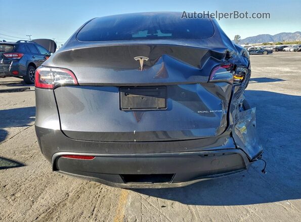 5YJYGDEE2MF305937 2021 TESLA MODEL Gray Rear view