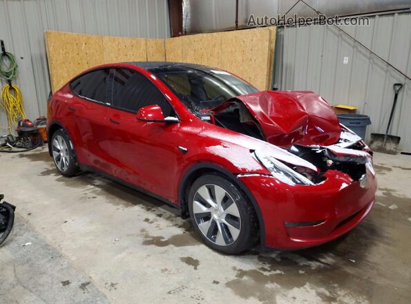 5YJYGDEE3MF152730 2021 TESLA MODEL Red Przód prawy