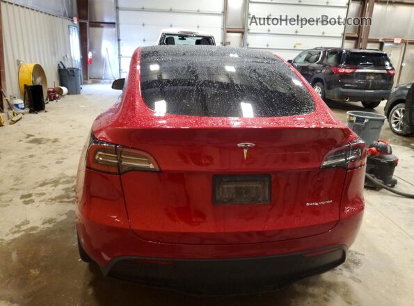 5YJYGDEE3MF152730 2021 TESLA MODEL Red Widok z tyłu