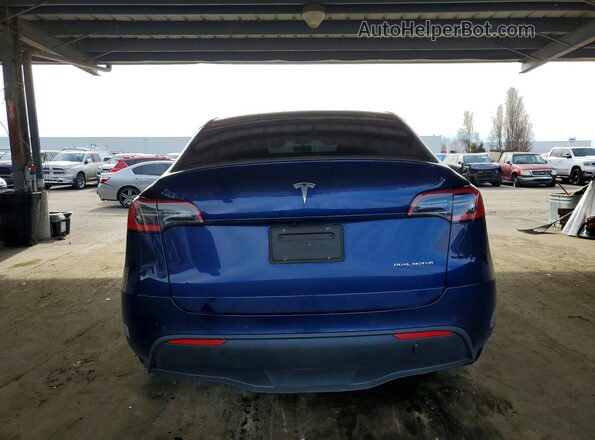 5YJYGDEE4MF095423 2021 TESLA MODEL Синий Вид сзади