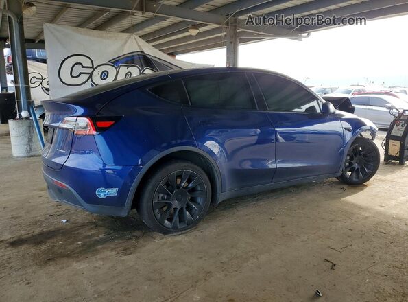 5YJYGDEE4MF095423 2021 TESLA MODEL Синий Задняя правая четверть