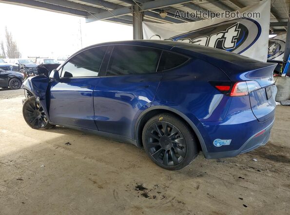 5YJYGDEE4MF095423 2021 TESLA MODEL Синий Задняя левая четверть