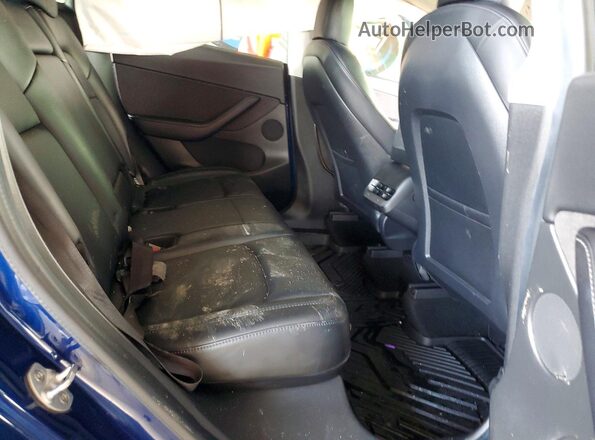 5YJYGDEE4MF095423 2021 TESLA MODEL Синий Вид задних сидений