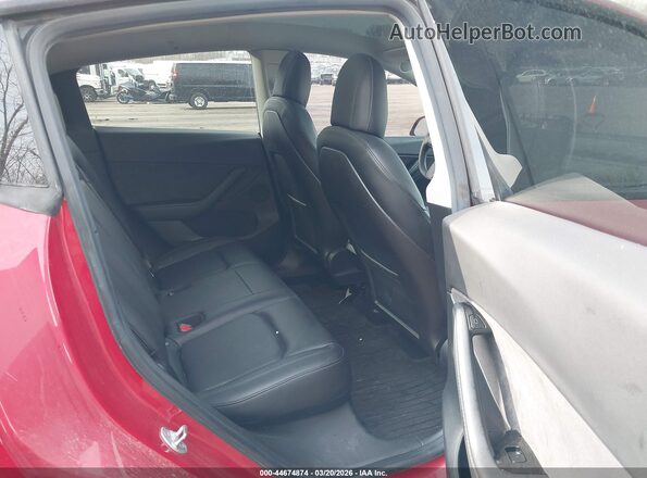 5YJYGDEE5LF035052 2020 TESLA MODEL Y Красный Вид наклейки с VIN-кодом