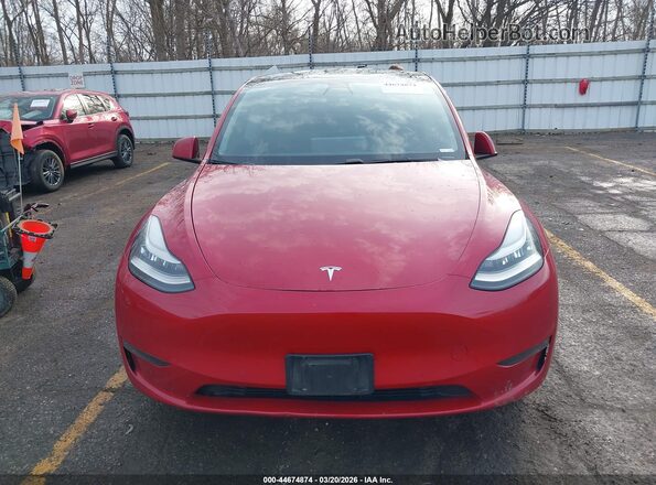 5YJYGDEE5LF035052 2020 TESLA MODEL Y Красный Вид щитка приборов