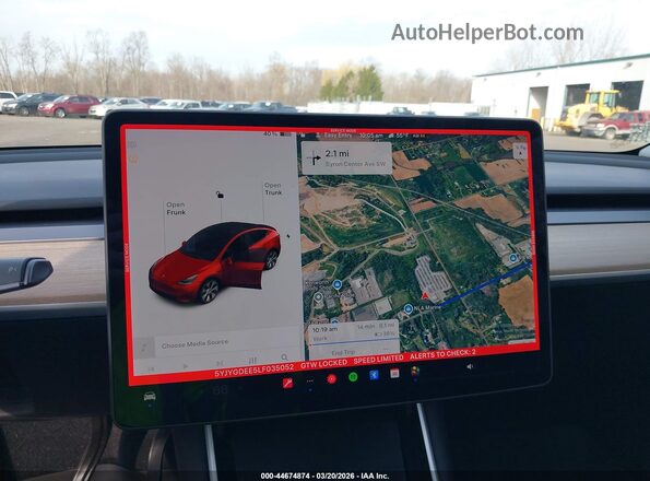 5YJYGDEE5LF035052 2020 TESLA MODEL Y Красный 