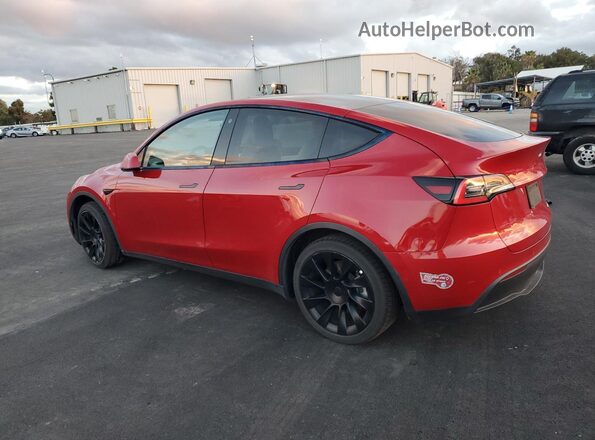 5YJYGDEE6MF102856 2021 TESLA MODEL Burgundy Trasero izquierdo