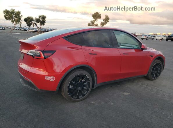 5YJYGDEE6MF102856 2021 TESLA MODEL Burgundy Trasero derecho