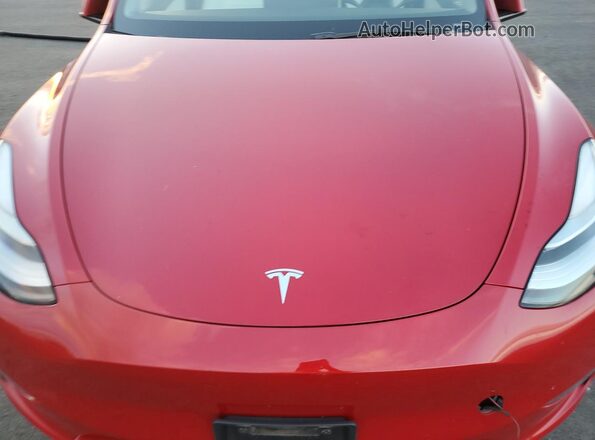 5YJYGDEE6MF102856 2021 TESLA MODEL Burgundy Vista interior trasera