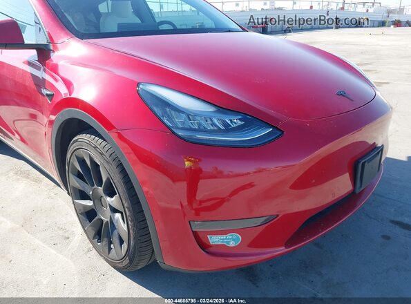 5YJYGDEE7MF099062 2021 TESLA MODEL Y Red Դիմացի տեսք