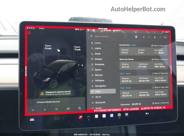 5YJYGDEE7MF258503 2021 TESLA MODEL Y Black 