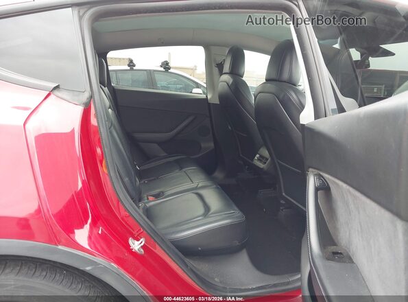 5YJYGDEE8MF084621 2021 TESLA MODEL Y Красный Вид наклейки с VIN-кодом