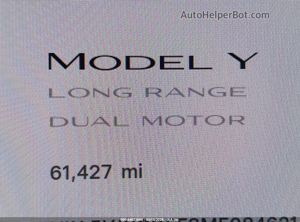 5YJYGDEE8MF084621 2021 TESLA MODEL Y Красный 