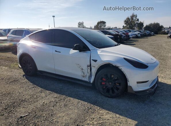 5YJYGDEE8MF161536 2021 TESLA MODEL Белый Передняя правая четверть