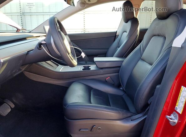 5YJYGDEE8MF206491 2021 TESLA MODEL Burgundy Սալոնի դիմացի տեսք