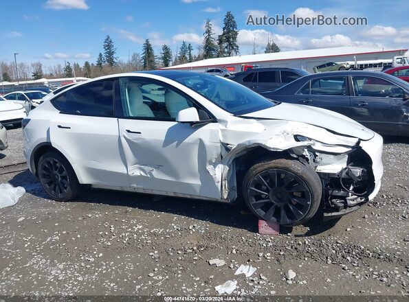 5YJYGDEE8MF304002 2021 TESLA MODEL Y White Vista interior de 360 grados
