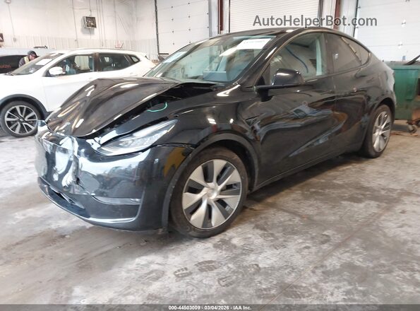 5YJYGDEE9MF078391 2021 TESLA MODEL Y Black წინა მარცხენა ხედი სამი მეოთხედიდან