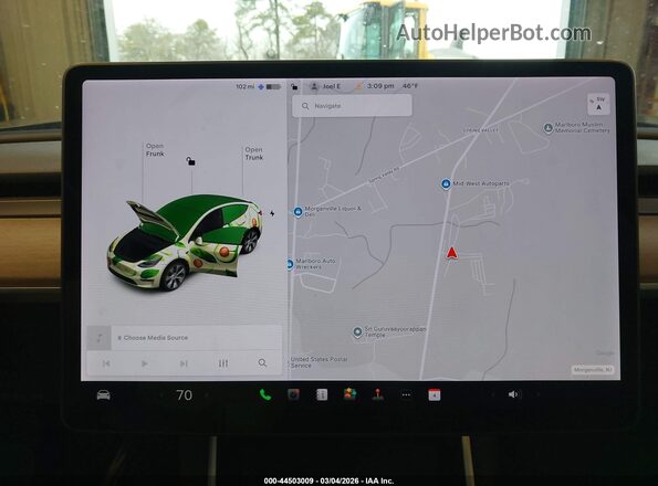 5YJYGDEE9MF078391 2021 TESLA MODEL Y Black უკანა სავარძლების ხედი