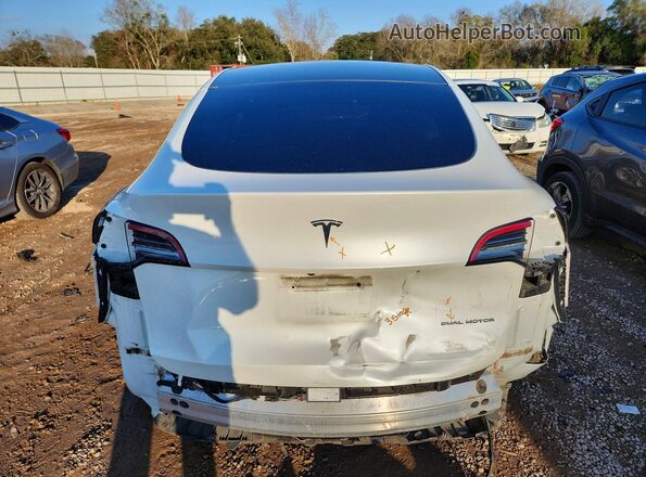 5YJYGDEE9MF109252 2021 TESLA MODEL White უკანა ხედი