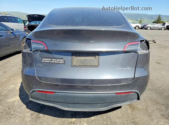 5YJYGDEE9MF119005 2021 TESLA MODEL Gray Vista trasera