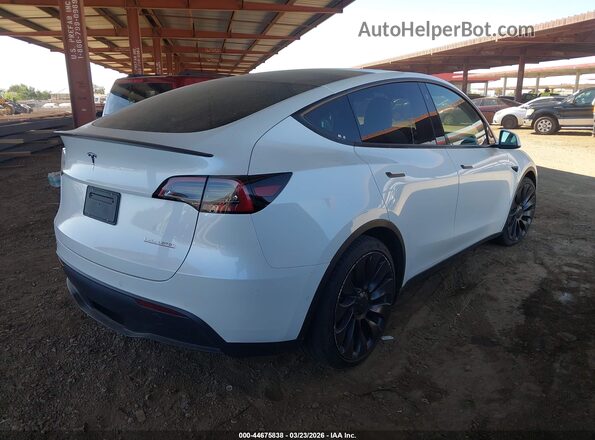 5YJYGDEF1MF209399 2021 TESLA MODEL Y White Задня права чверть