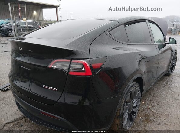 5YJYGDEF4MF076153 2021 TESLA MODEL Y Black Rear right