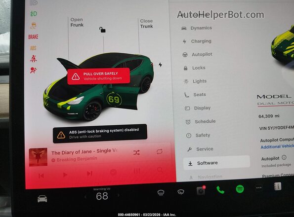 5YJYGDEF4MF076153 2021 TESLA MODEL Y Black 