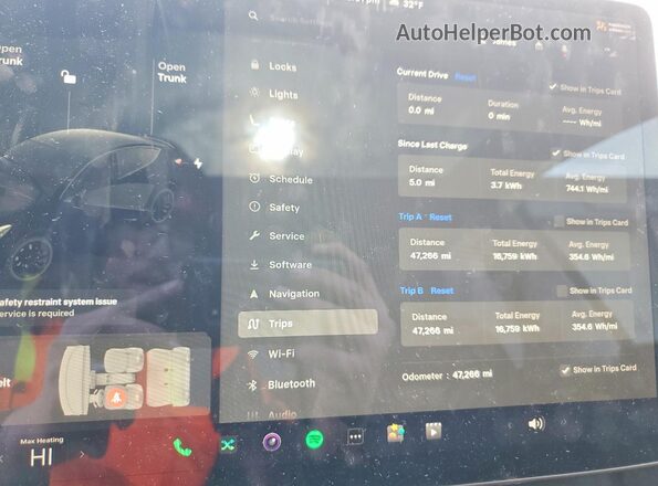 5YJYGDEF4MF202222 2021 TESLA MODEL Черный Вид щитка приборов
