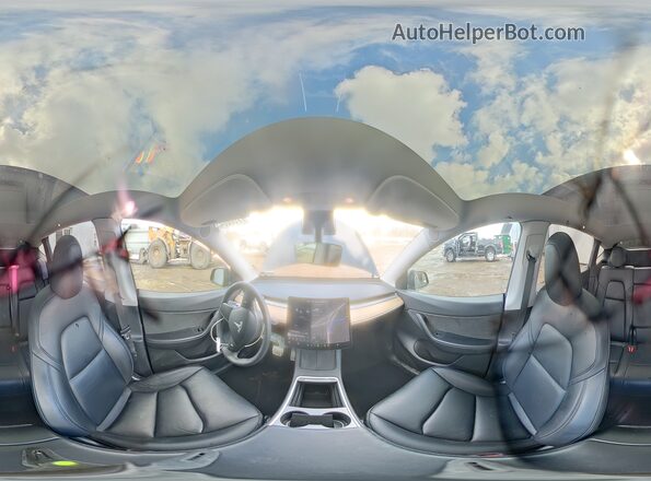 5YJYGDEF4MF202222 2021 TESLA MODEL Черный Панорамный вид салона 360°