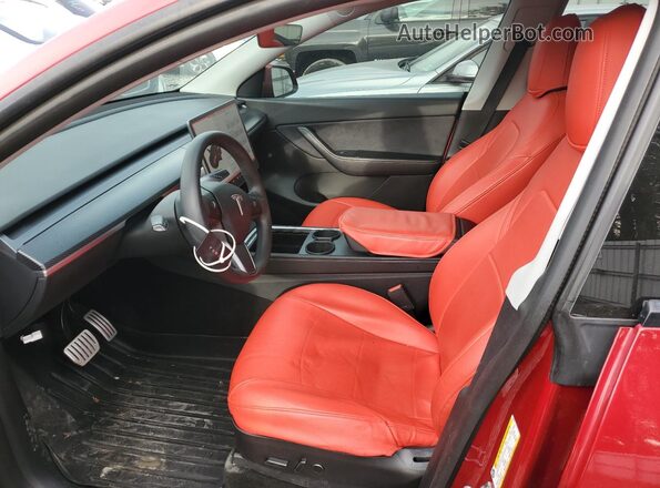 5YJYGDEF4MF209915 2021 TESLA MODEL Red Vista interior delantera
