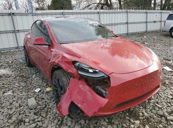 5YJYGDEF4MF209915 2021 TESLA MODEL Red Delantero derecho