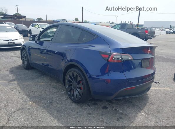 5YJYGDEF4MF246561 2021 TESLA MODEL Y Blue Rear left