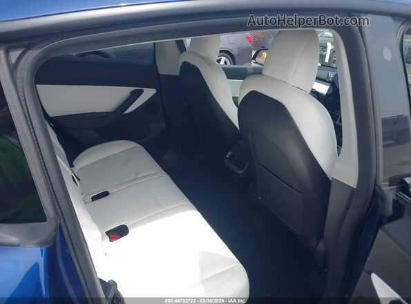 5YJYGDEF4MF246561 2021 TESLA MODEL Y Blue VIN sticker view