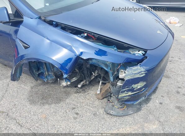 5YJYGDEF4MF246561 2021 TESLA MODEL Y Blue Front view